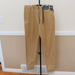 Hollister Advanced Stretch Jogger Pants – Tan/Khaki – Size Medium